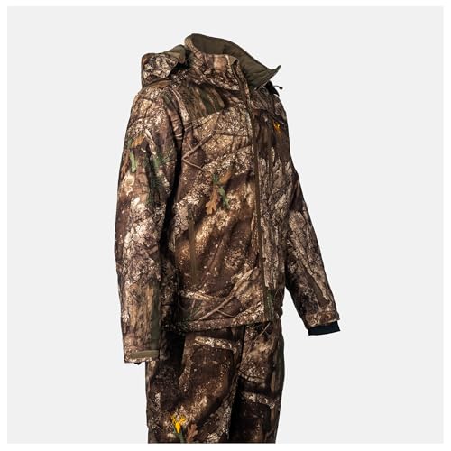 Men’s Insulated Camo Hunting Parka, Waterproof Jacket, Versatile Camouflage Hunting Clothes for Men