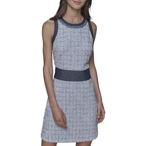 Women's Fancy Scoop Neck Sleeveless Mini Dress