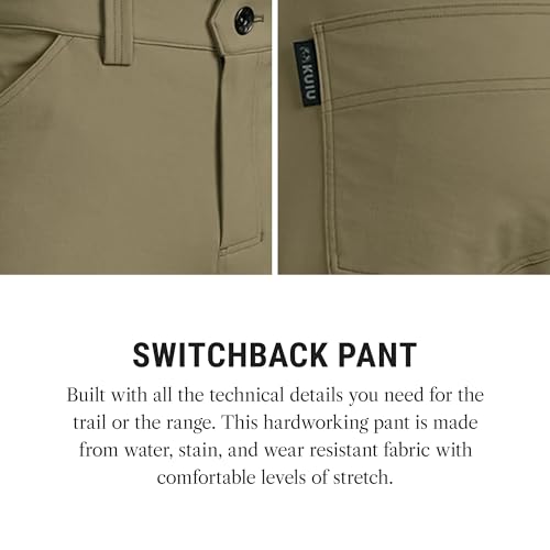 Switchback Pant - Water & Stain Resistant, 2-Way Stretch, Reinforced Knife Pocket, Durable & Versatile for Hiking