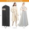 65" Long Garment Bags for Travel Dress Bags Wedding Dress Cover Waterproof Clothing Bags Storage Traveling Clothes Protector for