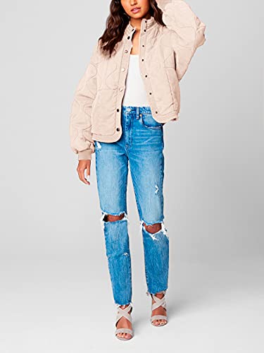 Womens Luxury Clothing Tencel Drop Shoulder Quilted Jacket