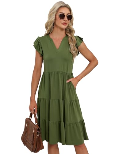 41jIdQbVuL.jpg Summer Dresses for Women 2025 Elegant Classy Casual Fashion Dress S-XXL