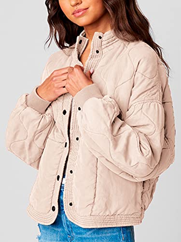 Womens Luxury Clothing Tencel Drop Shoulder Quilted Jacket