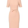 Women's Mini Bow Front Sheath Dress