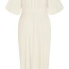 Women's Plus Size Dress - Claudine Wrap Midi