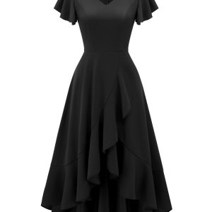 Women's Cocktail Dresses, Formal Wedding Guest High Low Graduation Party Evening Prom Dress 2025