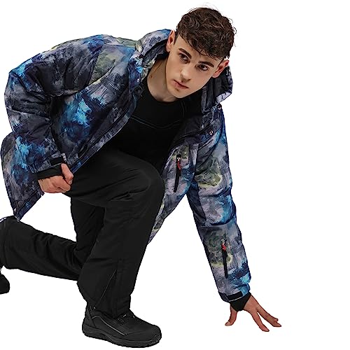 Mens Ski Jacket and Pants Set Waterproof Snow Suit Mountain Windproof Snowboard Jacket Winter Outdoor Ski Suit