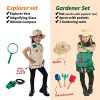 Dress Up & Pretend Play Kids Costumes Set Ages 3-7, Washable Kids Dress Up Clothes for Play