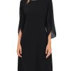 Womens Chiffon Dresses Flutter Sleeve Party Wedding Cocktail Dress Size 8-20