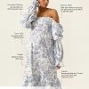 Women’s Cotton Linen Kiko Pregnancy Maternity Dress, Casual Floral Maxi Maternity Gown for Baby Shower