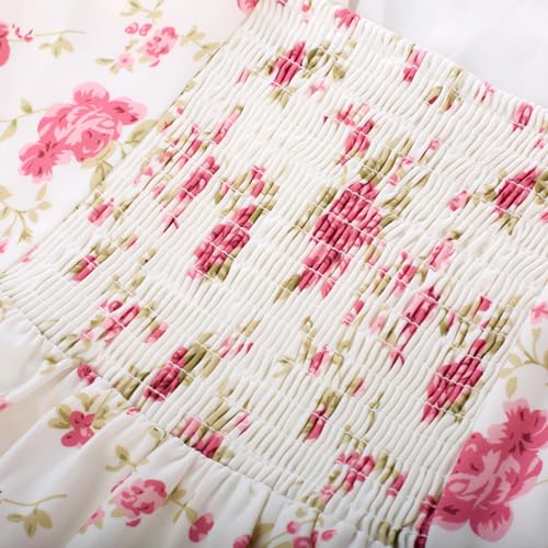 Sun Dresses for Women 2025 Boho Midi Dresses Casual Spaghetti Ruffle Dress Wedding Guest Dresses for Women