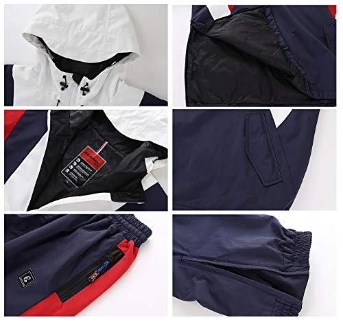 Women Ski Jacket and Pants Set Couples Windproof Ski Suits Mens Waterproof Two Piece Snowsuits for Winter Sports