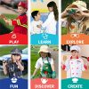 Dress Up & Pretend Play Kids Costumes Set Ages 3-7, Washable Kids Dress Up Clothes for Play