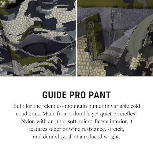 Guide Pro Pant - Wind-Resistant, Articulated Fit, Durable Soft-Shell for Cold Weather Mountain Hunting