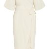 Women's Plus Size Dress - Claudine Wrap Midi