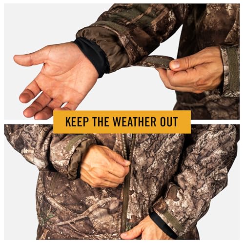 Men’s Insulated Camo Hunting Parka, Waterproof Jacket, Versatile Camouflage Hunting Clothes for Men