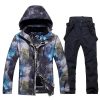Mens Ski Jacket and Pants Set Waterproof Snow Suit Mountain Windproof Snowboard Jacket Winter Outdoor Ski Suit