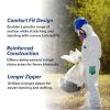 Tyvek 400 TY127S Disposable Protective Coverall with Respirator-Fit Hood and Elastic Cuff, White