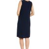 Womens Petites Semi-Formal Above-Knee Shift Dress
