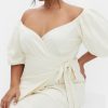 Women's Plus Size Dress - Claudine Wrap Midi
