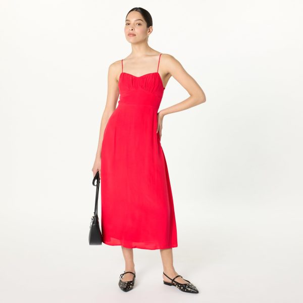 618QN4PvYL.jpg Women's Linea Spaghetti Strap Maxi Dress with Front Slit