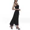Women's Sleeveless Scoop Neck Rope Belt A-line Maxi Dress