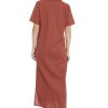 Women's Linen Maxi, Collared V-Neck and Slits | Versatile Summer and Casual Dresses