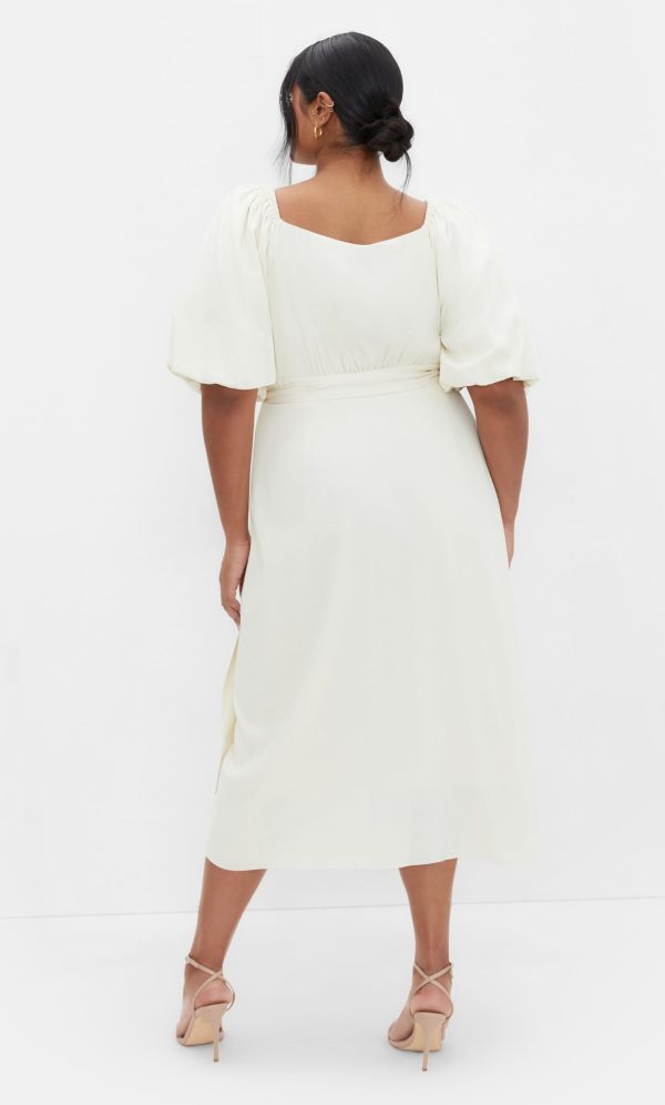 61FSwIKmm0L.jpg Women's Plus Size Dress - Claudine Wrap Midi