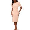 Women's Mini Bow Front Sheath Dress