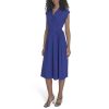 Women's Casual Aline Pleat Collar Dress