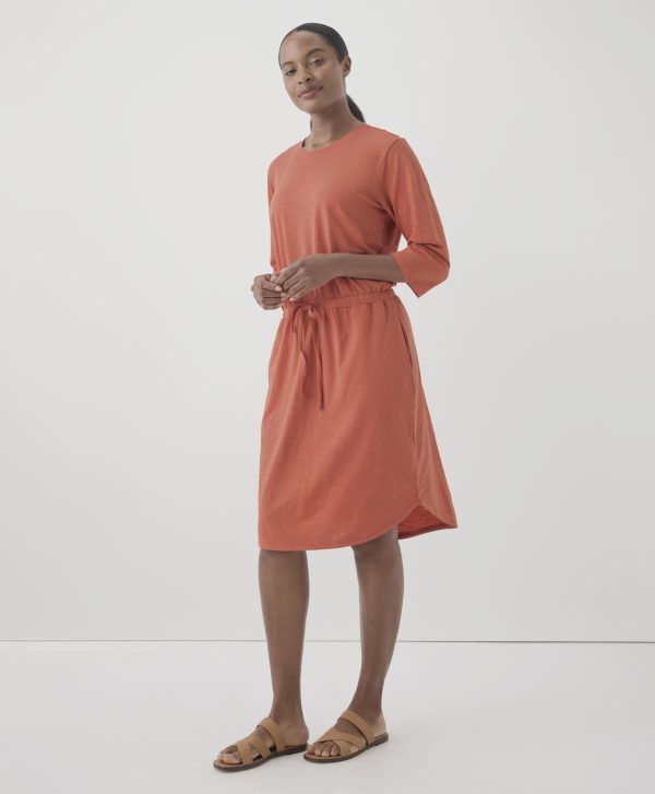 61HotHKfyL.jpg Organic Cotton Women's Relaxed Tie Waist Dress