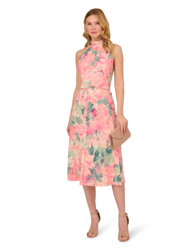 Women's Printed Midi Dress