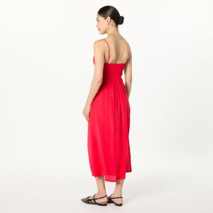 Women's Linea Spaghetti Strap Maxi Dress with Front Slit