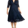 Women's Plus Size Special Occasion Mademoiselle Lace Cocktail Dress