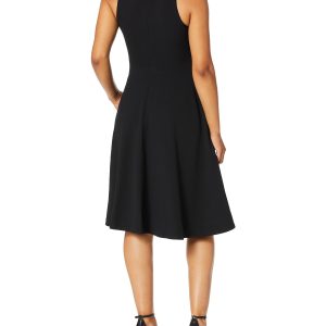 Women's Catalina Solid Sleeveless Fit & Flare Midi Dress