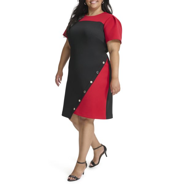 Women's Scuba Crepe Structured Short Sleeve