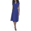 Women's Casual Aline Pleat Collar Dress