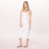 Women's Tina Scoop Neck Mixed Media Bubble Hem Midi Dress