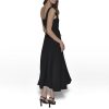Women's Sleeveless Scoop Neck Rope Belt A-line Maxi Dress