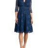 Women's Plus Size Special Occasion Mademoiselle Lace Cocktail Dress