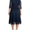 Women's Plus Size Special Occasion Mademoiselle Lace Cocktail Dress