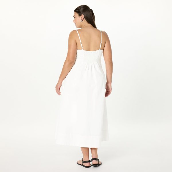 61j45Z8rvL.jpg Women's Daphne Square Neck Linen Maxi Dress