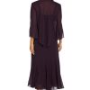 Womens Chiffon Beaded Dress with Jacket