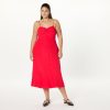 Women's Linea Spaghetti Strap Maxi Dress with Front Slit