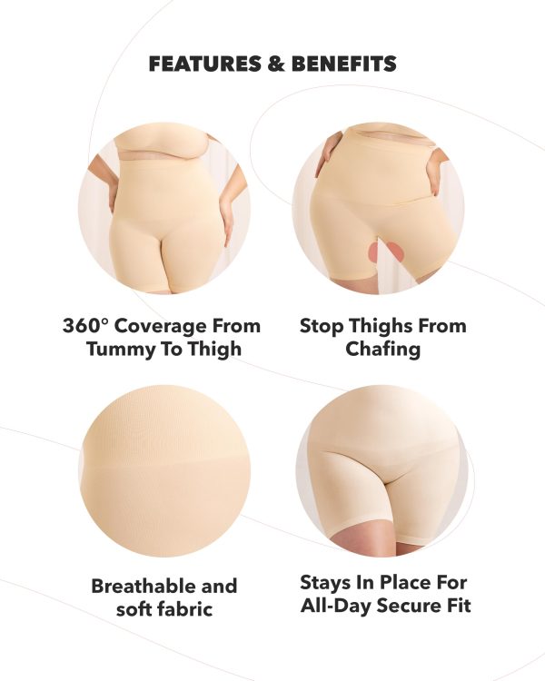 71-1p1gWNPL.jpg Shapewear for Women - High-Waisted Shapewear Tummy Control Shorts, Faja Body Shaper, Underwear for Women