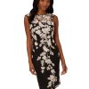 Women's Border Embroidery Sheath Dress