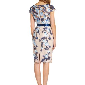 Women's Embroidered Sheath Dress