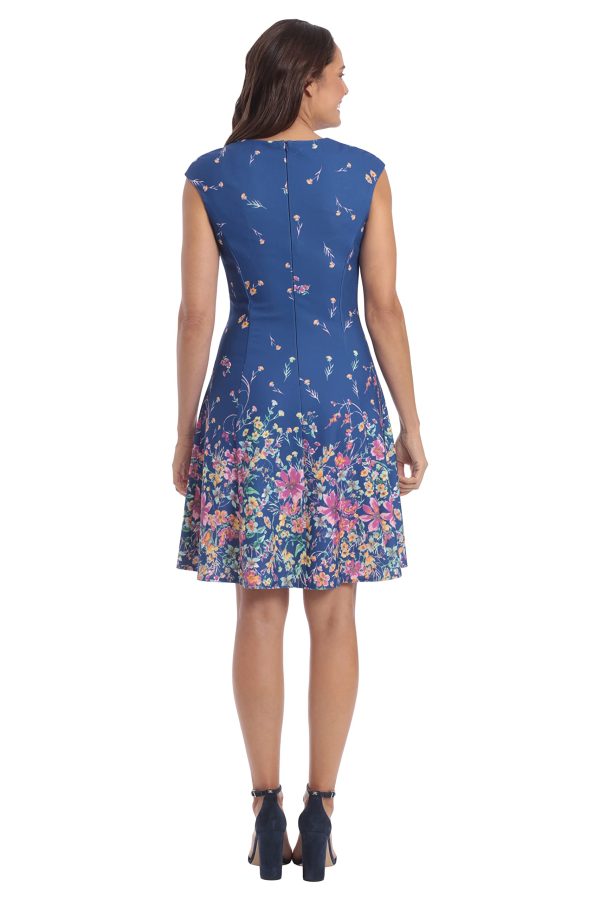 Women's Cap Sleeve Fit and Flare-Elegant Summer Cocktail Graduation Garden Party Wedding Guest Dress