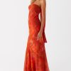 Women Strapless Floral Dress with Sarf Mesh Tube Maxi Dress Summer Cocktail Wedding Guest