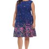 Women's Cap Sleeve Fit and Flare-Elegant Summer Cocktail Graduation Garden Party Wedding Guest Dress